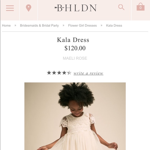 BHLDN MAELIROSE flower girl special occasion dress - Picture 2 of 8